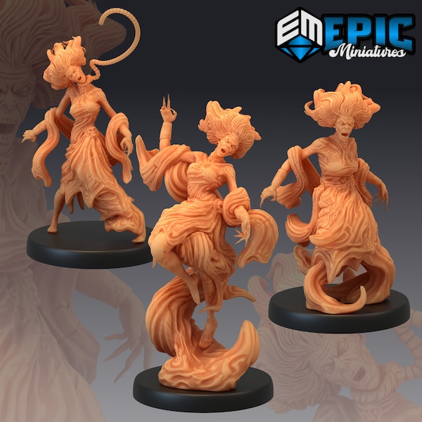 Banshee | 28mm scale Dungeons and Dragons Miniatures for Tabletop Gaming | Wargaming Fantasy Miniatures | 3d printed | Fantasy DnD Monster