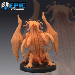 Coisa Anciã | Miniatura épica | Miniaturas de Dungeons and Dragons em escala de 28 mm para jogos de mesa | Impresso em 3D | Criatura Tentáculo