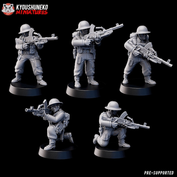 WW2 Japanese Army Bren Machine Gun Troops | Tabletop Wargames