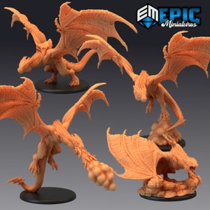 Draconic Wyvern | 28mm scale Dungeons and Dragons Miniatures for Tabletop Gaming | Wargaming Fantasy Miniatures | 3d printed |