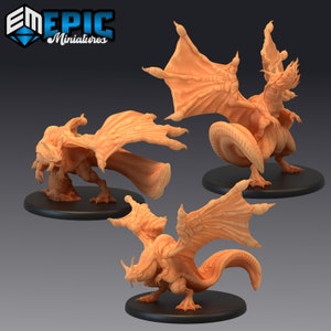 Frog Dragon | 28mm scale Dungeons and Dragons Miniatures for Tabletop Gaming | Wargaming Fantasy Miniatures | 3d printed | Dragons