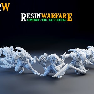 Swift Blades | D&D Miniatures | 32mm Resin Model | Ratfolk | Ratmen | Dungeons and Dragons | Resin Warfare | RPG | Tabletop Wargaming