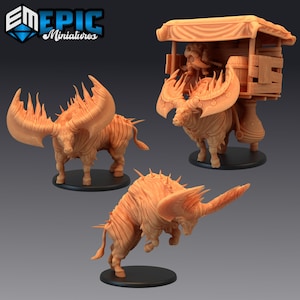 Touro épico | Miniaturas épicas | Miniaturas de Dungeons and Dragons em escala de 28 mm para jogos de mesa | Miniaturas de fantasia para jogos de guerra | Impresso em 3D |