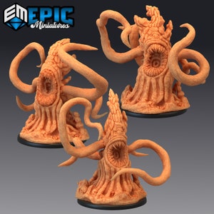 Tentacle Rock | Monstro marinho | Miniaturas de Dungeons and Dragons em escala de 28 mm para jogos de mesa | Miniaturas de fantasia de jogos de guerra