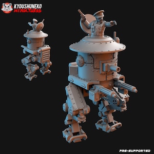 British MK1 Sentinel Heavy Tank | Steampunk Wargames War Vehicle WW2 Miniature | World War 2 Wargaming | Steampunk Miniature