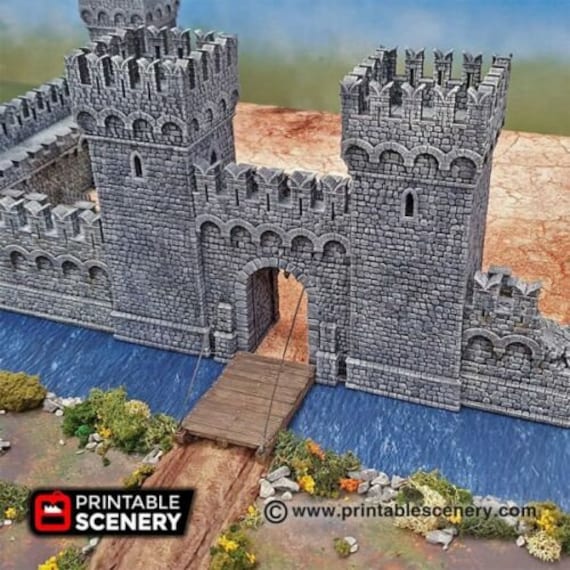 Castle Walls - Medieval Ramparts, Bastions, City Gates, Fantasy