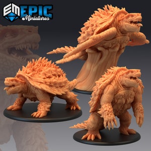 Dragon Turtle | 28mm scale Dungeons and Dragons Miniatures for Tabletop Gaming | Wargaming Fantasy Miniatures | 3d printed | Sea Monster