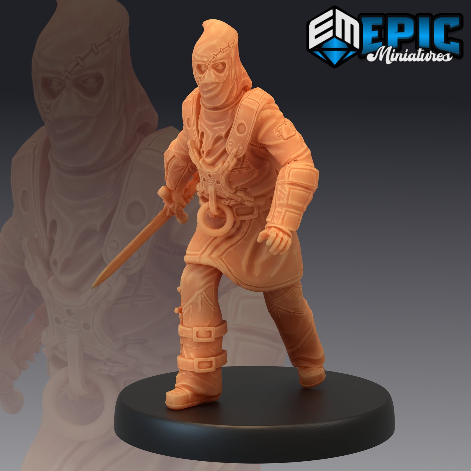 Masked Murderer Dagger | 28mm Scale Dungeons and Dragons Miniatures for ...