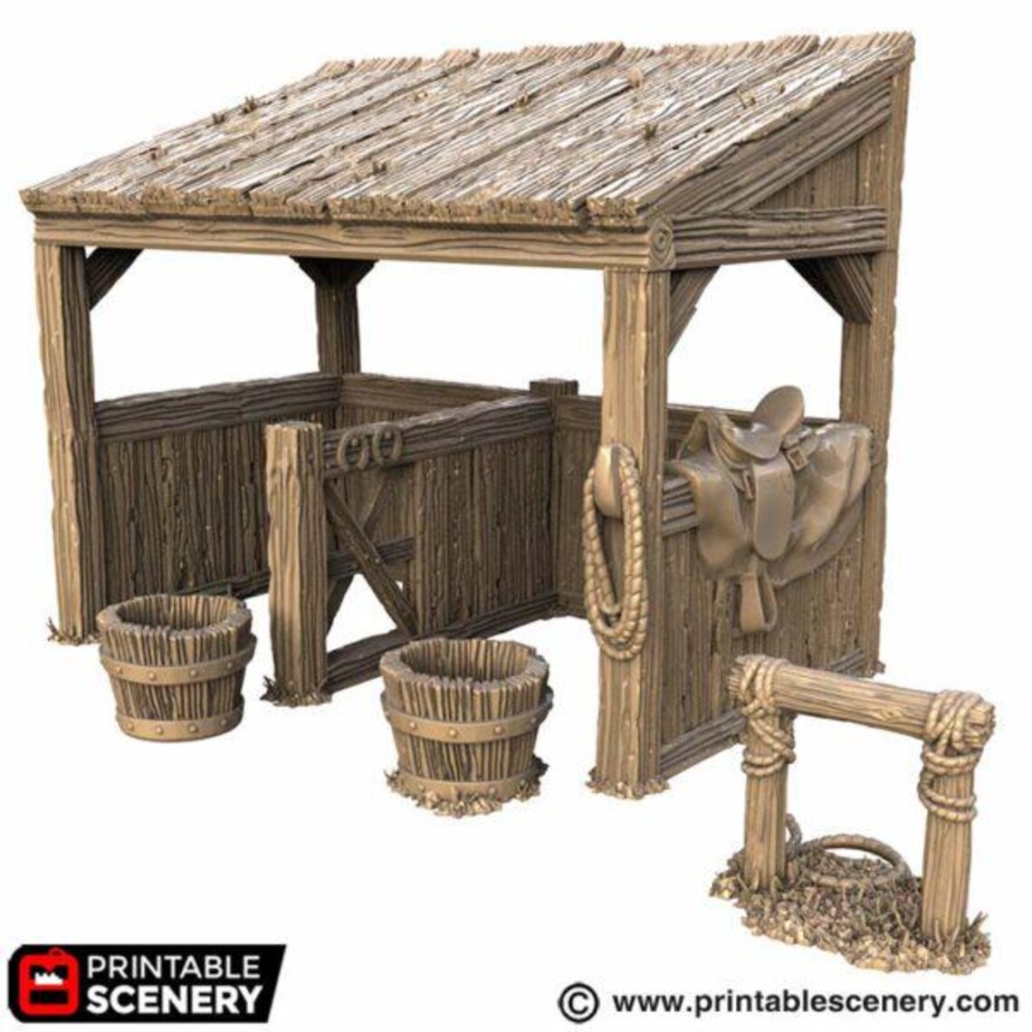 Stable Throne Castle Stables – Modular Medieval Stable Terrain | Throne & Ash ...