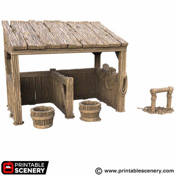 Stable Throne Castle Stables – Modular Medieval Stable Terrain | Throne & Ash ...