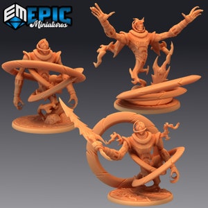 Darkness Elementals | 28mm scale Dungeons and Dragons Miniatures for Tabletop Gaming | Wargaming Fantasy Miniatures | 3d printed | Evil
