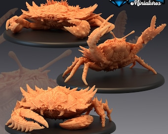 Giant Crab | 28mm scale Dungeons and Dragons Miniatures for Tabletop Gaming | Wargaming Fantasy Miniatures | 3d printed | Sea Creature
