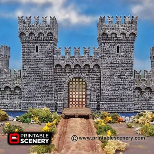Castle Walls - Medieval Ramparts, Bastions, City Gates, Fantasy