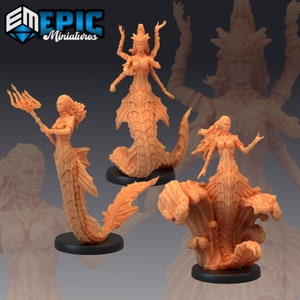 Siren | 28mm scale Dungeons and Dragons Miniatures for Tabletop Gaming | Wargaming Fantasy Miniatures | 3d printed | Mermaid Creature
