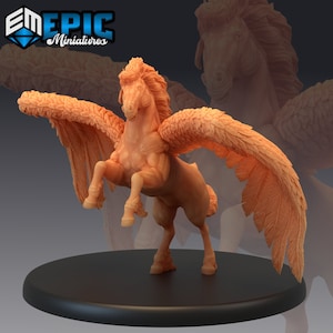 PEGASUS | Winged Horse Mount | 28mm scale Dungeons and Dragons Miniature for Tabletop Gaming | Wargaming Fantasy Miniature