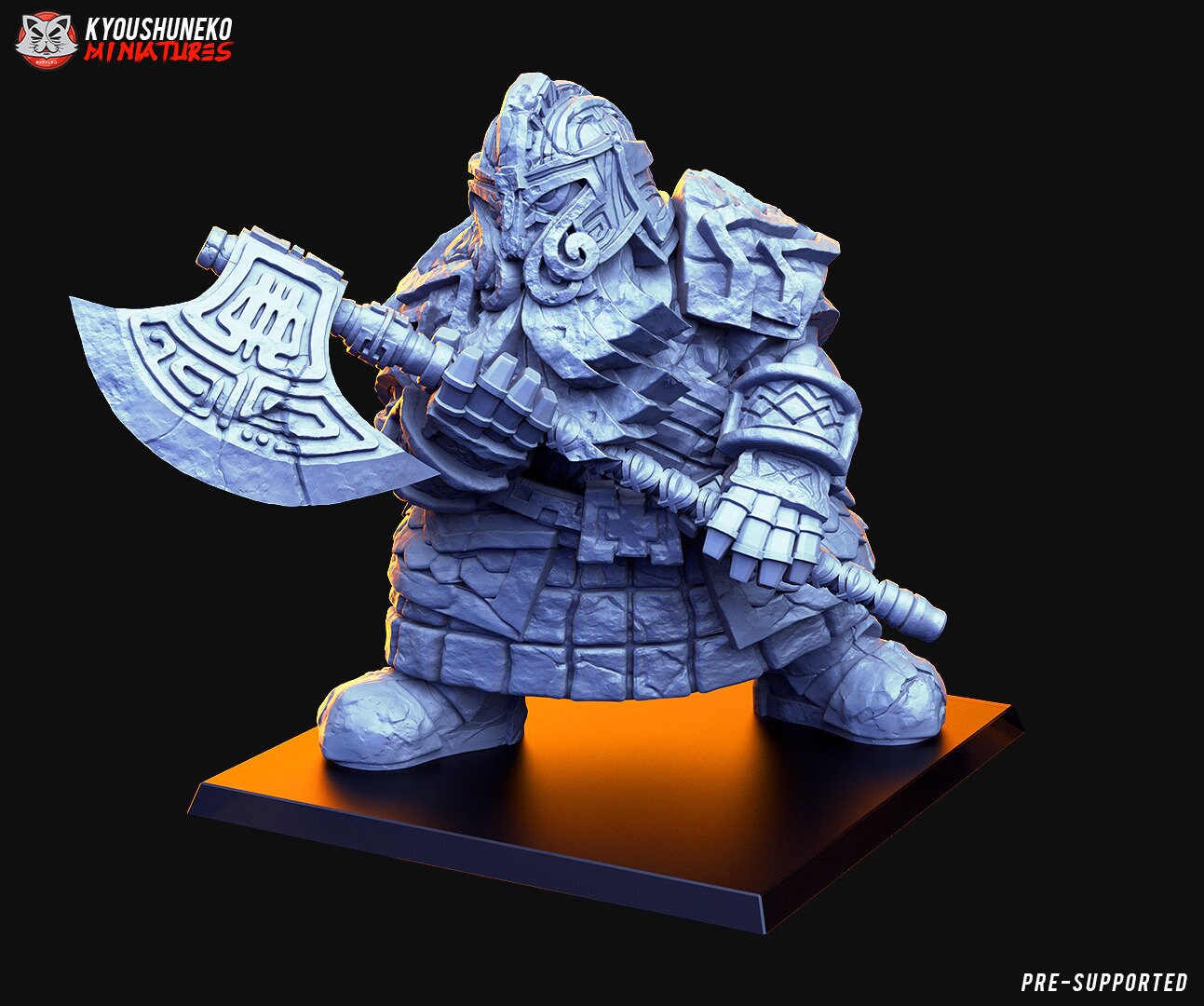 Dwarf Rune Guardian Golem | Dwarven Army Infantry | 30mm Scale ...