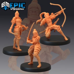 Samurai Female | 28mm scale Dungeons and Dragons Miniatures for Tabletop Gaming | Wargaming Fantasy Miniature | 3d printed Japanese Samurai