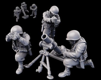 US Airborne (D-Day) Heavy Weapons Platoon Miniatures à l'échelle 28 mm pour l'action de boulon Miniatures très détaillées de la Seconde Guerre US Airborne (D-Day) Heavy Weapons Platoon Miniatures à l'échelle 28 mm pour l'action de boulon Miniatures très détaillées de la Seconde Guerre