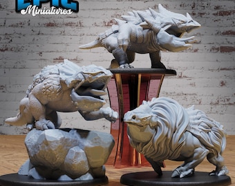 Mountain Bulette | Savage Attack Epic Miniatures | 28mm scale Tabletop Wargaming RPGs | Dungeons