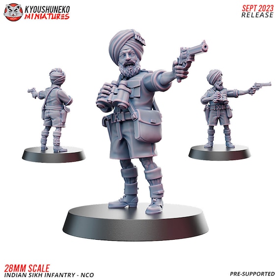 Miniature CIPAYE SIKHS WAR COLONIAL Métal Foundry ? - Figurine Historique