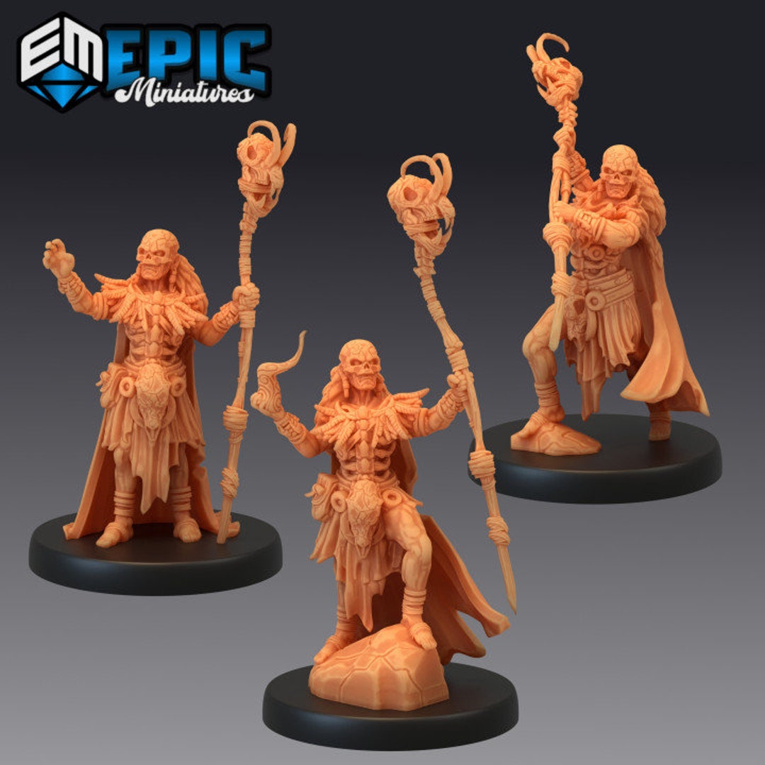Cannibal Tribe Shaman 28mm Scale Dungeons and Dragons - Etsy