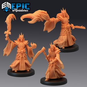 Ancient Lich | 28mm scale Dungeons and Dragons Miniatures for Tabletop Gaming | Wargaming Fantasy Miniatures | 3d printed | Monster Creature