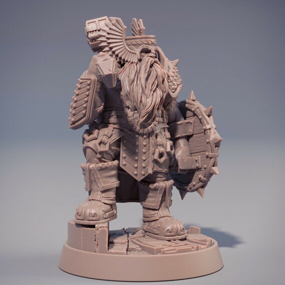 Lot De 12 Nains Longue Barbe – Figurines RPG Fantaisie Avec Hache Et Bouclier – Échelle 28 Mm – Prêtes à Peindre – DnD, Pathfinder