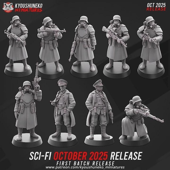 German Weird War Rift Blood Commando Medic – 28mm Resin Miniature