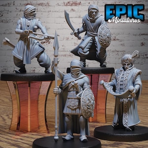 Orientalische Armee Bogenschütze | 28 mm Dungeons and Dragons Miniature Gaming Fantasy RPGs Wargaming D & D Figuren | Epische Miniaturen