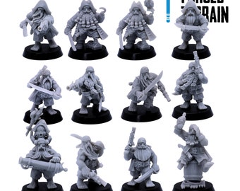 Dwarf Slayer Lord - Miniatura Nano Con Doppia Ascia Per DnD / RPG - Kyoushuneko Miniatures