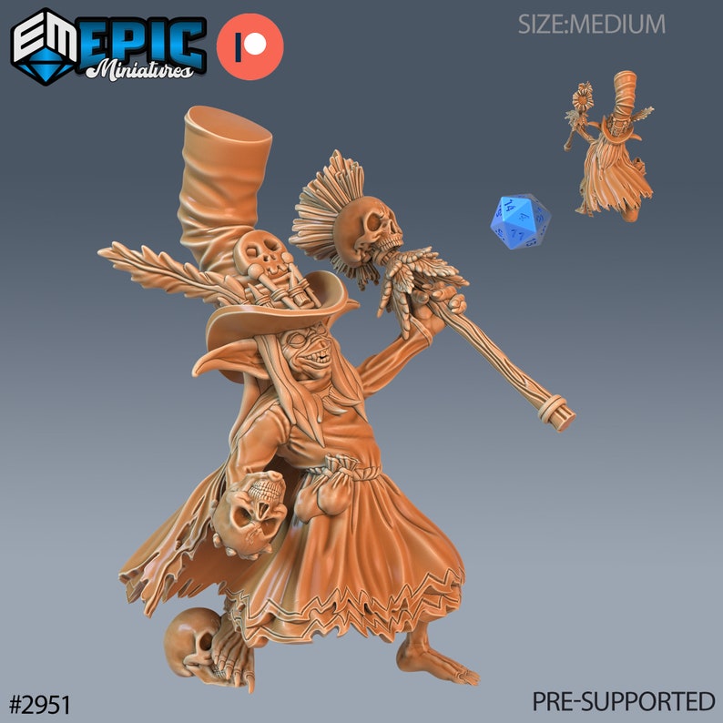 Epic Miniatures Voodoo Goblin | 28mm Scale Miniatures | Goblin Caves ...