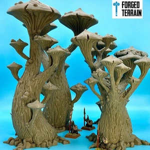 Magiczne Grzyby | Teren rozrzucony | Sceneria | Gry wojenne | DnD | Frostgrave | Gry planszowe | 28 mm