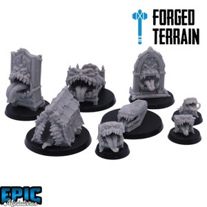 Mimics Set, Epic Miniatures Dungeons & Dragons Bundle Pack Monster Lot , 28mm Scale Tabletop Fantasy Wargaming Role-Playing Games Figures