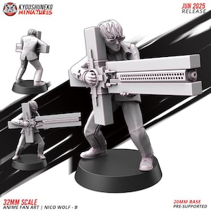 Anime Fan Art Characters | Fantasy  WW2 Historical Wargaming Miniatures  | Tabletop Wargames Figures |