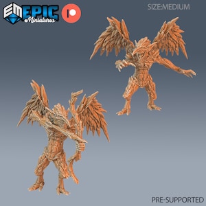 Ice Mephit | 28mm scale Dungeons and Dragons Miniatures for Tabletop Gaming | Wargaming Fantasy Miniatures | 3d printed | Template