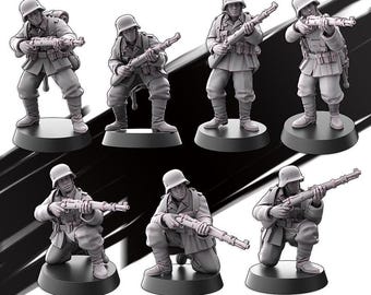 Riflemen Solders | WW2 Historical Wargaming Miniatures | Tabletop