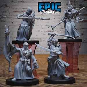 Elfenheerführer | Antike Nature Epic Miniaturen | 28 mm Maßstab Tabletop Wargaming RPGs | Verliese