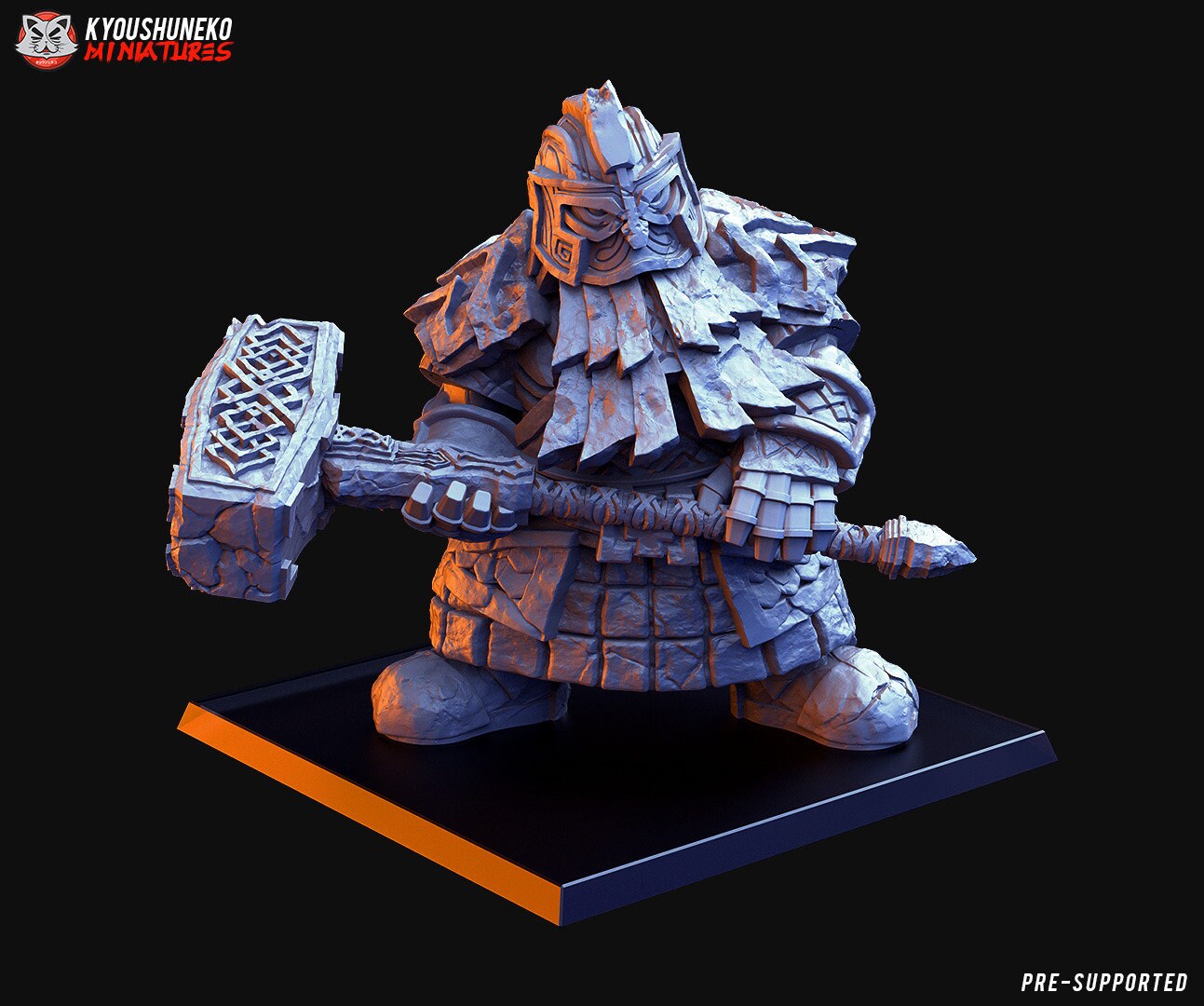 Dwarf Rune Guardian Golem | Dwarven Army Infantry | 30mm Scale ...