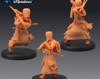 バスケットモンク | 卓上ゲーム用 28 mm スケール ダンジョンズ アンド ドラゴンズ ミニチュア | ウォーゲーミング ファンタジー ミニチュア | 3D プリント | 妖怪生物