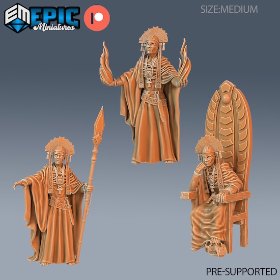 Figurine Shaman Chief Pour D&D - Miniature Fantasy 28mm En Résine, UK