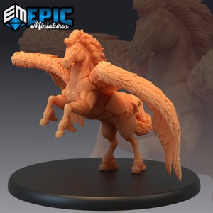 PEGASUS SADDLE | Winged Horse Mount | 28mm scale Dungeons and Dragons Miniature for Tabletop Gaming | Wargaming Fantasy Miniature