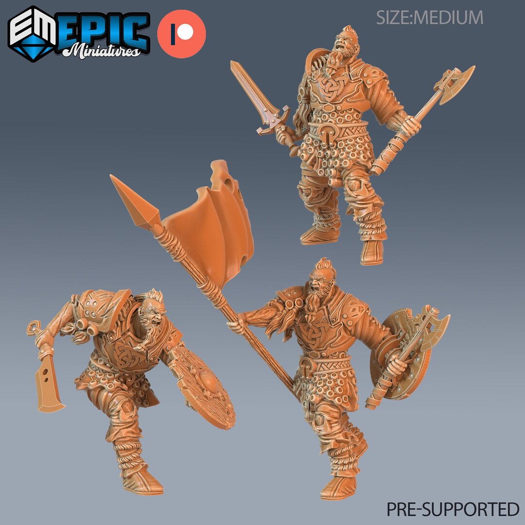 Epic Miniatures Viking Age X3 Viking Invader 28mm Scale Tabletop Wargaming Rpgs Dungeons