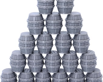 Barrel Set Scatter Terrain Scenery for Tabletop Wargaming 28mm Miniatures Role-Playing Games Figures Gaming Props Decor