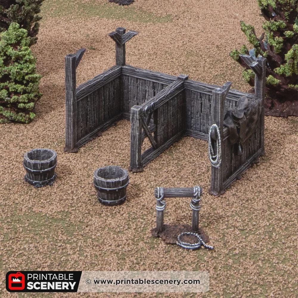 Stable Throne Castle Stables – Modular Medieval Stable Terrain | Throne & Ash ...