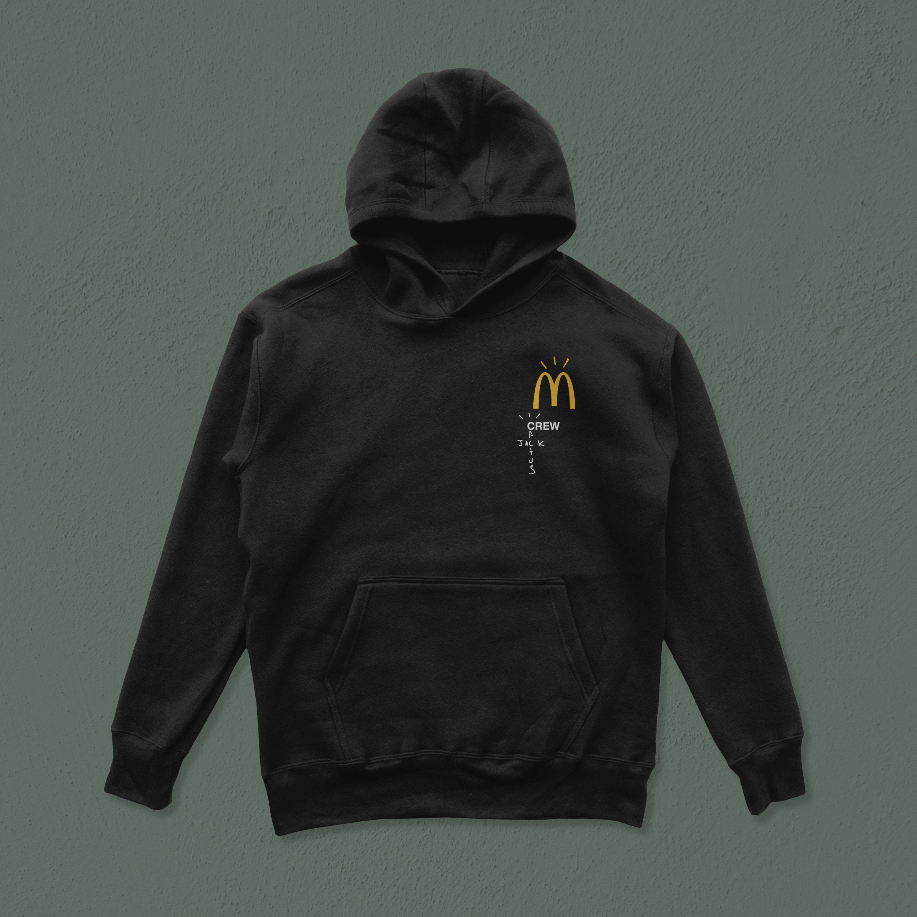 Cactus Jack Mcdonald's Travis Scott Pullover Black Hoodie - Etsy