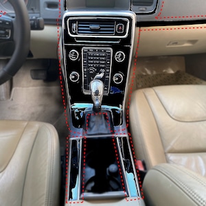 For S60 V60 (2010-2018) Full Car Styling Set Car Accessories, Dashboard Cover, Console, Vents, Window Switch, Shifter Knob