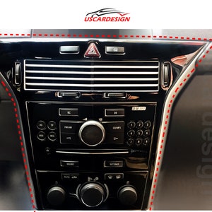 Dashboard Styling Set für Astra H (2004-2010) Automobilzubehör, Dashboard Trim Decor, Konsolenbeschichtung, Piano Black