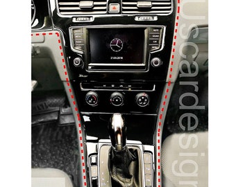 Ensemble de style intérieur complet pour VW Sirocco, couverture de tableau  de bord, décors de porte, accessoires Volkswagen, pommeau de levier de  vitesses, fibre de carbone, pièces Sirocco, -  France