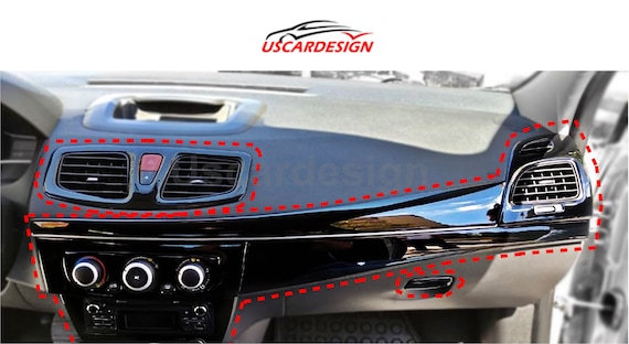 For Renault Megane 3 Customized Full doors Dashboard Decor Frames Piano  Black / Carbon Fiber / Glossy Silver / Glossy Red / Wood 