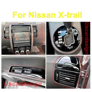 For X-Trail T31 / 2007 - 2014/  Full (Dashboard + Doors) Decorative Frame Set, Trim Accessorie, Car Interior Styling / Car Stickers